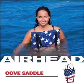 img 1 attached to 🔵 Ultimate Water Fun: AIRHEAD Type IV Cove Saddle - Stars & Stripes, Adult (10001-17-A-US)