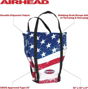 img 2 attached to 🔵 Ultimate Water Fun: AIRHEAD Type IV Cove Saddle - Stars & Stripes, Adult (10001-17-A-US)