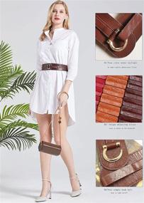 img 1 attached to 👗 Leather Fashion TY Belt - Stylish Women's Accessories