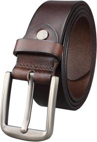 img 4 attached to Bullko Genuine Leather Classic 34 36Inch