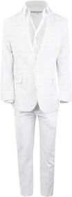 img 4 attached to Lightweight Black Bianco Windowpane Boys' Clothing, Suits & Sport Coats - Enhanced SEO