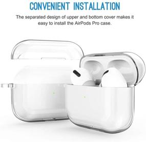 img 1 attached to 🎧 Clear Airpods Pro Case Cover by Valkit - Soft TPU Protective Case 2019 | Keychain Included | Shockproof Cover | Designed for Apple Airpods Pro Charging Case 3RD Gen - Transparent