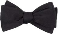 woven solid satin black self tie: elevate your style with this elegant accessory logo