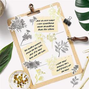 img 1 attached to 🌿 PAGOW 120PCS Herbal Plants Scrapbook Stickers for DIY Decoration - Laptop, Room, Kids, Envelopes, Scrapbook, Notebook, Guitar, Luggage, Glasses - 20 Pictures Included (60PCS/Sheet)
