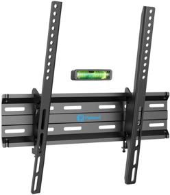 img 4 attached to 📺 Tilting TV Wall Mount Bracket for 26-55 Inch LED, LCD, OLED, 4K Flat Curved Screen TVs | Low Profile | Fits 16 Inch Studs | VESA 400x400mm | Supports up to 99lbs | Pipishell