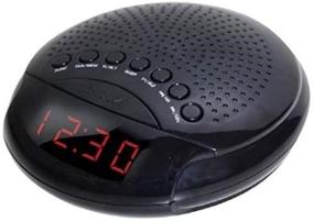 img 1 attached to ⏰ Magnavox Digital Dual Alarm Clock: AM/FM Radio, Dimmer, Snooze, 0.6" LED Display, Battery Backup (Black)