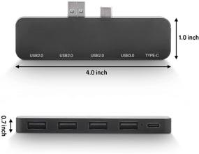 img 2 attached to 💻 RGEEK 5-in-1 USB Hub for PS5 Accessories - 1-Port Type C, 1-Port PS5 USB3.0, 3-Port USB2.0