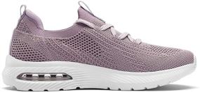 img 1 attached to 👟 Modern Style and Ultimate Comfort: ELEMENT & STITCH Knitted Walking Shoes for Women - Breathable Mesh Air Cushion Sneakers Lightweight Comfort Sock Shoes for Tennis Running Casual Gym