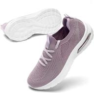 👟 modern style and ultimate comfort: element & stitch knitted walking shoes for women - breathable mesh air cushion sneakers lightweight comfort sock shoes for tennis running casual gym logo