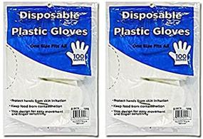 img 2 attached to Disposable Plastic Gloves Size Packs