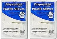 disposable plastic gloves size packs logo