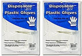 img 4 attached to Disposable Plastic Gloves Size Packs