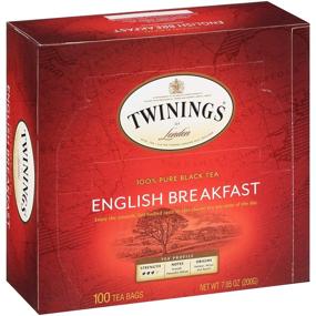 img 3 attached to ☕ Twinings из Лондона Английский завтрак Чайные пакетики - 100 штук (1 упаковка)