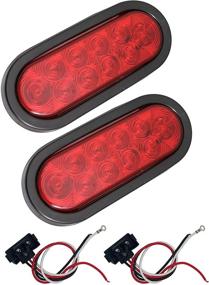 img 3 attached to 🚦 МаксХол 80684 6-дюймовый Общепогружной Овальный Стоп/Поворотный светодиодный фонарь прицепа, комплект из 2
