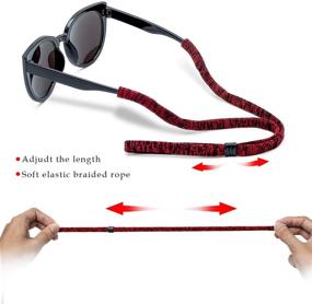 img 3 attached to 🕶 Women's Sunglasses with a Pack of Microfiber Glasses Straps