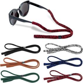 img 4 attached to 🕶 Women's Sunglasses with a Pack of Microfiber Glasses Straps