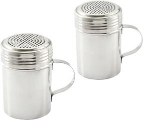 img 1 attached to 🧂 Multipurpose Stainless Steel Dredge Shaker with Convenient Handle - Set of 2, 10 oz. Capacity