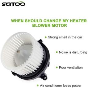 img 1 attached to 🔥 SCITOO ABS Plastic HVAC Heater Blower Motor with Fan for Nissan - Fits 2005-2015 Frontier, 2005-2012 Pathfinder, 2005-2015 Xterra