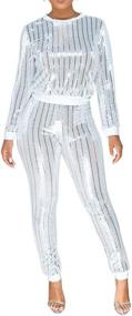 img 2 attached to 👚 Womens Outfit Legging Jogging Tracksuit: The Ultimate Women's Clothing Collection for Jumpsuits, Rompers & Overalls