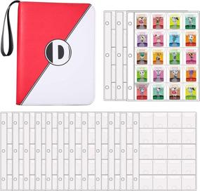 img 4 attached to 🎮 D DACCKIT 300 Pockets Binder Holder for Animal Crossing Mini Amiibo Cards - Organize and Protect Your ACNH NFC Tag Game Cards!