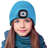 🧢 versatile rechargeable headlamp: perfect boys' accessory for hats & caps - etsfmoa unisex children logo