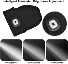 img 3 attached to 🧢 Versatile Rechargeable Headlamp: Perfect Boys' Accessory for Hats & Caps - Etsfmoa Unisex Children