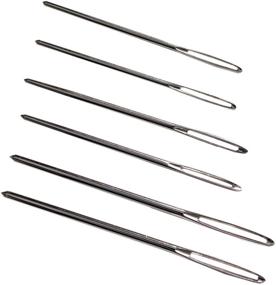 img 1 attached to Lion Brand Yarn Large-Eye Blunt Needles Set of 6: Ideal Tools for Seamlessly Stitching and Weaving