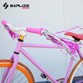 img 1 attached to 🚲 SAPLIZE Bike Handlebar Grips: Soft & Comfortable for Kids Girls Boys Bikes, Balance Bikes, Road Bikes, Scooters - Length 4.9