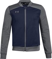 under armour challenger jacket graphite boys' clothing : jackets & coats logo