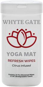 img 4 attached to 🧘 Whyte Gate Yoga Mat Wipes for Home, Gym, Studio, and Spa - Pack of 20 Wipes