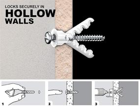 img 1 attached to 🐊 TOGGLER ALLIGATOR: Reliable Flanged Polypropylene Fasteners for Secure Anchors