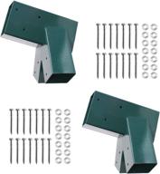 🐌 heavy duty steel lovely snail a-frame swing set bracket - 2 brackets for playset with mounting hardware in green логотип