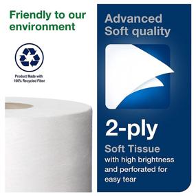 img 1 attached to 🧻 Tork Soft Mini Jumbo 2-Ply Toilet Paper Roll, White T2, Advanced, Pack of 12 (1075 Sheets per Roll) - 11020602