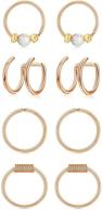 qwalit nose rings: small thin hoops for women in 22g, 20g, and 18g sizes logo
