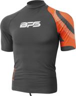 👕 bps men's upf 50+ short & long sleeve swim shirt/rash guard | sun protection logo