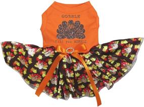 img 2 attached to Милое платье для щенка Petitebella Gobble Turkey Till You Wobble – отличная одежда для питомца