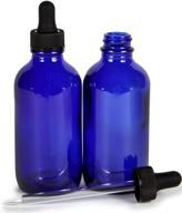 🔵 premium cobalt glass bottles with droppers - vivaplex ensures quality and precision logo
