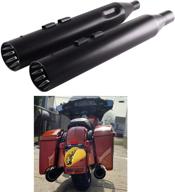 🔊 выпускные трубы handmo slip on mufflers: нерегулируемые 4.5” трубы усиления шума для harley touring 2017-up логотип