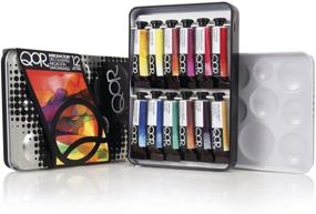 img 1 attached to 🎨 Golden Artist Paints QoR Watercolor Introductory Set - 12 Colors