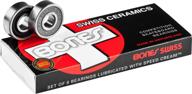 bones swiss ceramic skateboard bearings 8 pack: superior performance for speed and durability логотип