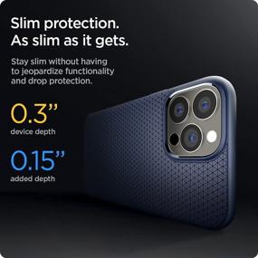 img 1 attached to 📱 Spigen Liquid Air Armor Navy Blue Case for iPhone 13 Pro Max (2021) - Enhanced SEO