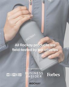 img 1 attached to 🚱 Rockay Recycled Stainless Steel Water Bottle- 500ml - Sleek Grey Design