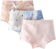 🧜 adorable allmeingeld girls' mermaid panties unicorn boyshorts: premium cotton underwear 3/5 pack for ages 1-13 logo