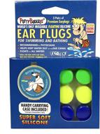 🏊 premium silicone swimming earplugs 3-pack - putty buddies - doctor invented for water protection - soft & effective ear plugs for swimming & bathing - recommended by physicians logo
