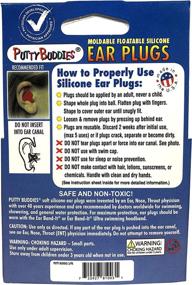 img 1 attached to 🏊 Premium Silicone Swimming Earplugs 3-Pack - PUTTY BUDDIES - Doctor Invented for Water Protection - Soft & Effective Ear Plugs for Swimming & Bathing - Recommended by Physicians