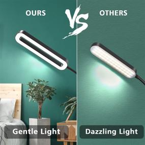 img 1 attached to 🔦 Black SOARZ Adjustable LED Floor Lamp with Touch & Remote Control, Stepless Dimmer, 4 Color Temperatures - Ideal for Living Room, Bedroom, and Office