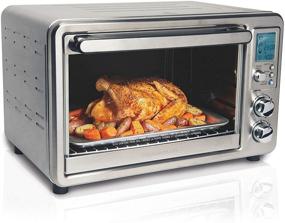 img 4 attached to 🍞 Hamilton Beach 31190C: Large 6-Slice Stainless Steel Convection Toaster Oven with Rotisserie- Digital Display & Countertop Convenience