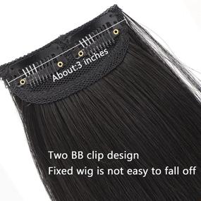 img 2 attached to Extensions Seamless Hairpieces Straight Invisible