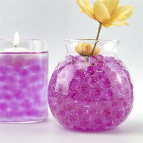 img 2 attached to 💧 Fuchsia Water Beads Wedding Centerpieces: Perfect Gel Jelly Crystal Soil Balls for Beautiful Water Plant Decor, Floating Candle Holders, Floral Arrangements, Kids Sensory Toy - 11250 Pcs, 8 OZ