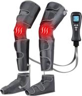 🦵 advanced leg massager with air compression and heat levels for circulation & muscle relaxation | handheld controller, 4 modes, 4 intensities logo